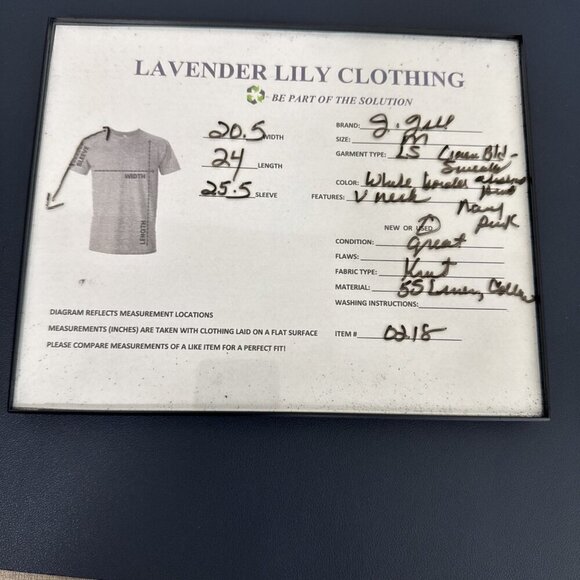 J. Jill Women's M Linen blend Pullover Sweater LS White Navy Multi - Picture 10 of 10